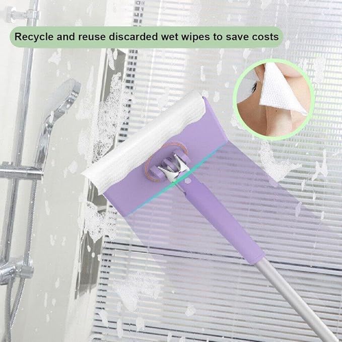 Floor Cleaner | Tissue Clip Mop with Long Handle | Automatic Cloth Changing Mop | (Tissue Mop)