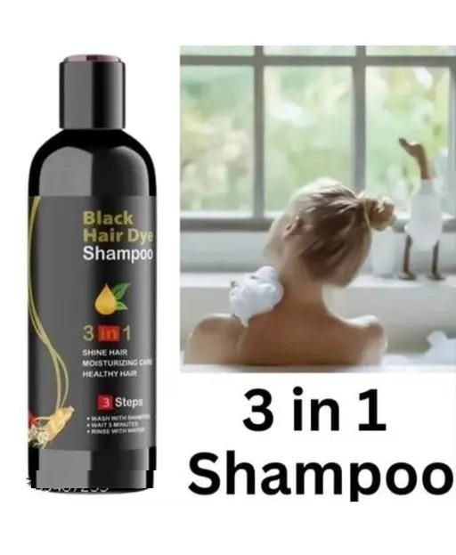 100ml 3 in 1 Hair Dye Shampoo Instant Hair Darkening Gray to Black 100ml 3 in 1 Hair Dye Shampoo Instant Hair Darkening Gray to Black