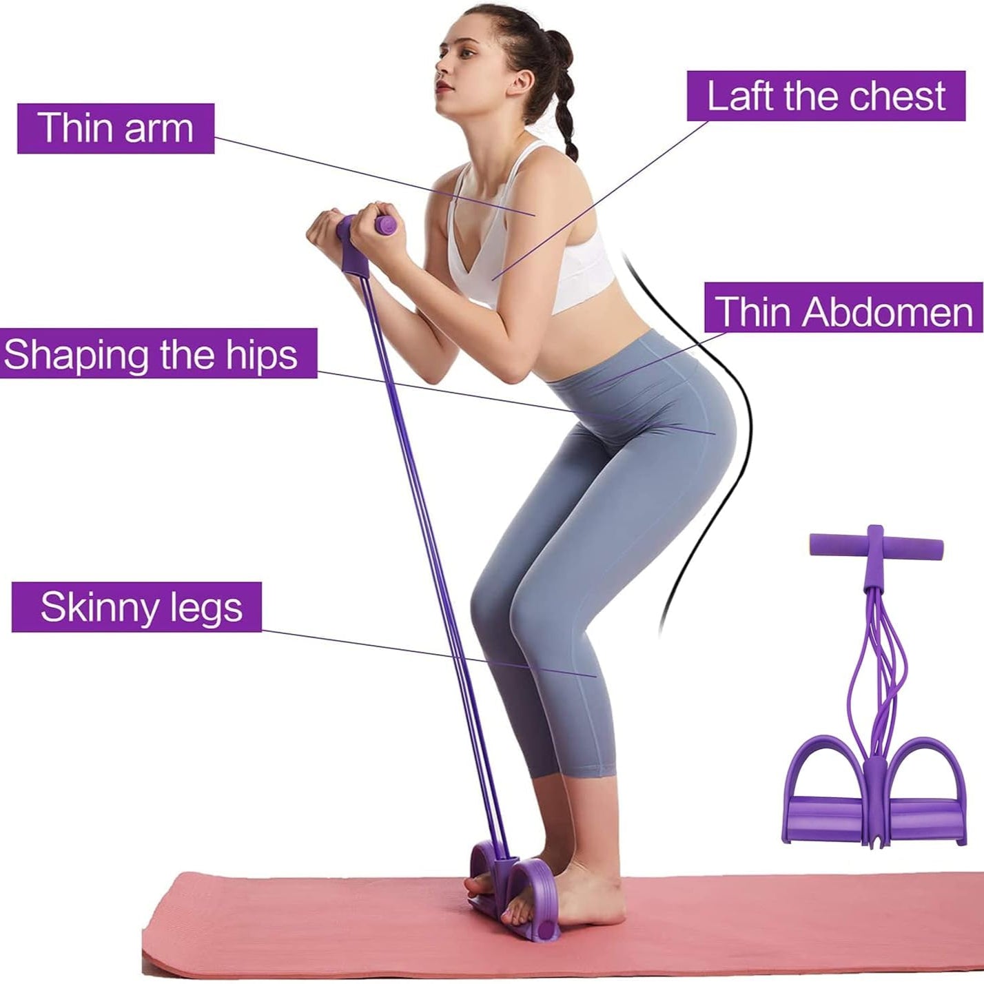 PowerPedal® V2 - Pedal Puller Resistance Rope