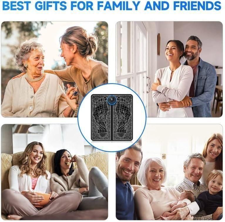 FootFlo® - Vibrating Bubble Electric Ems Foot Massager Pad