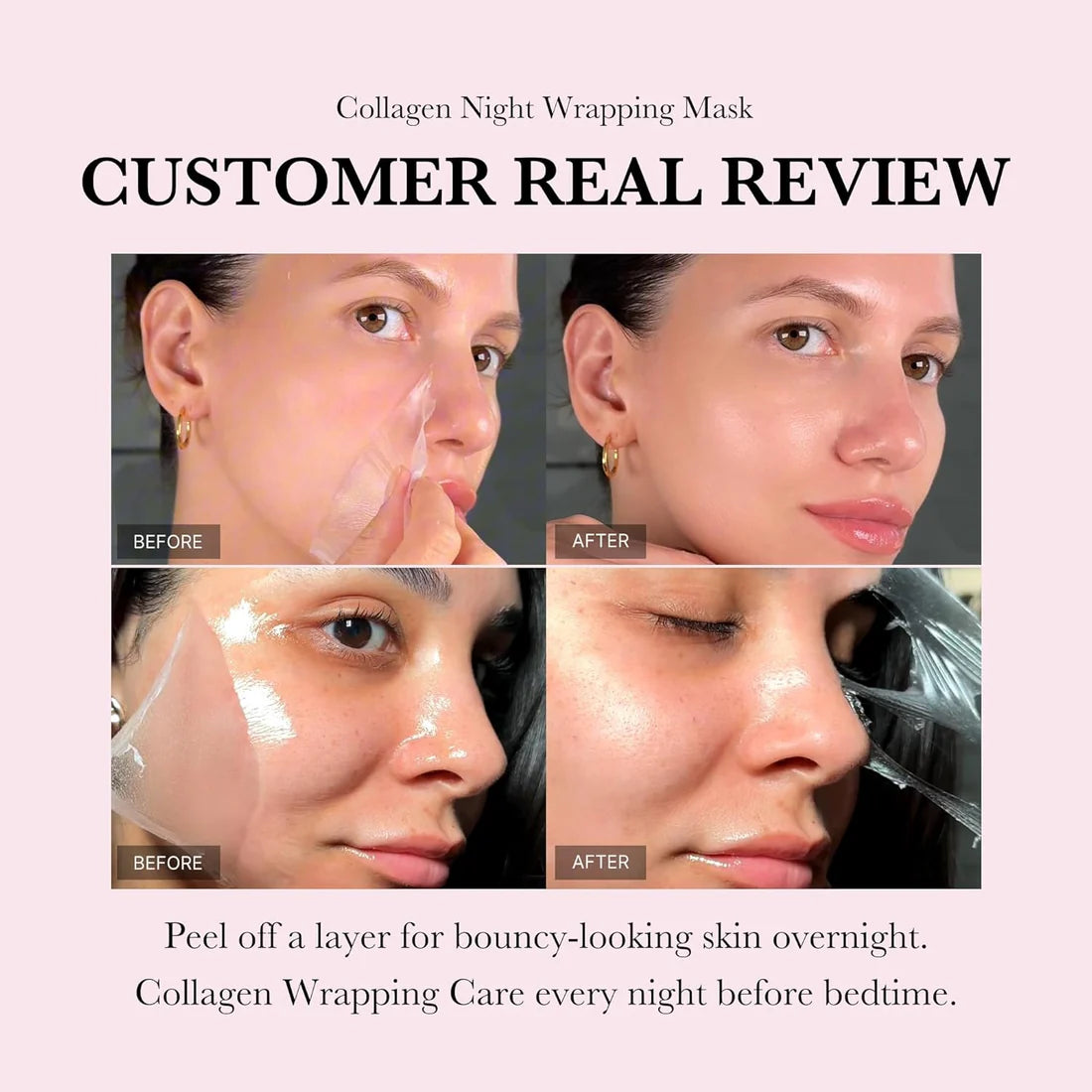 Korean Collagen Night Wrapping Peel Off Mask (Buy 1 Get 1 Free)