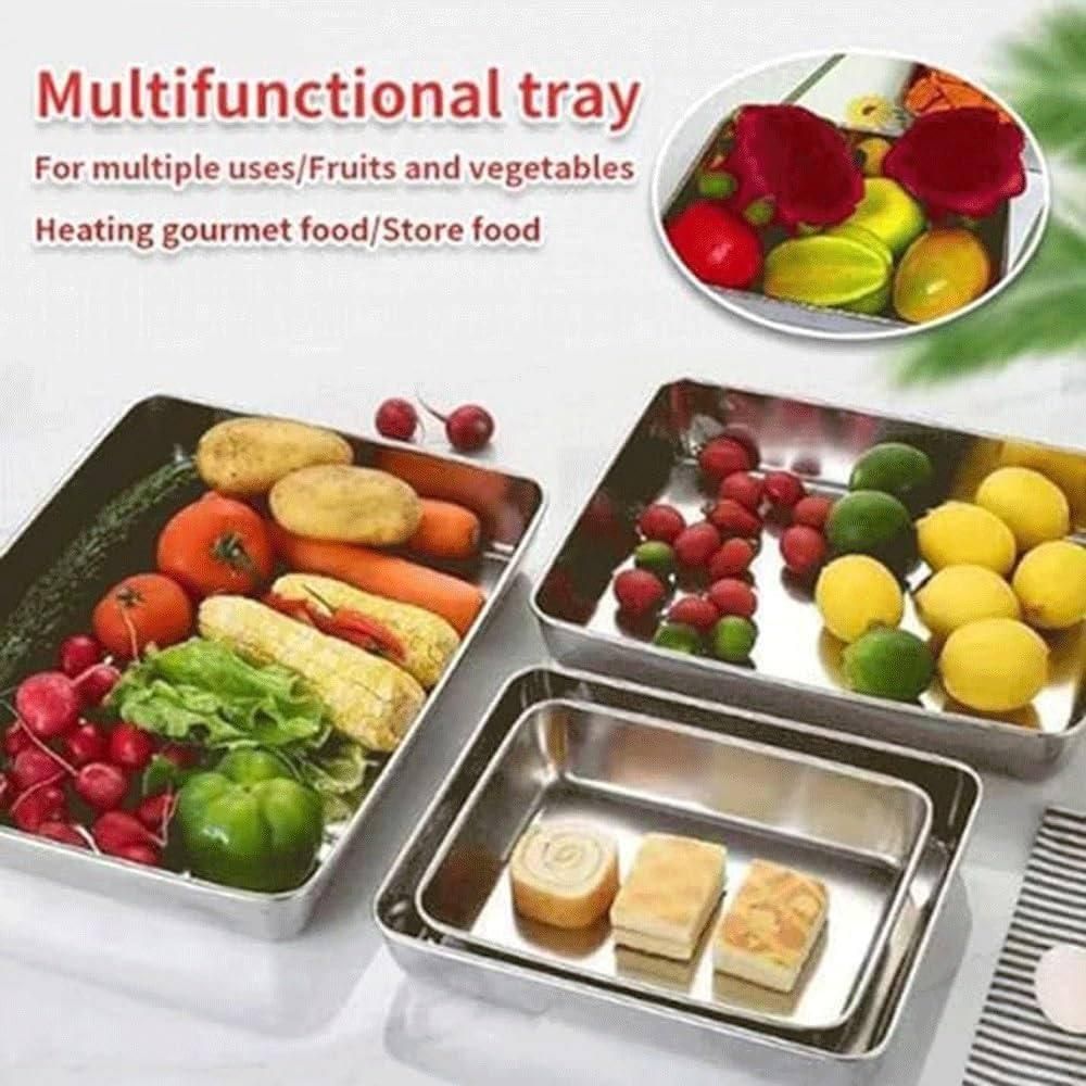 TrayLuxe® - Non Stick Baking Pan Food Storage Box with Cover