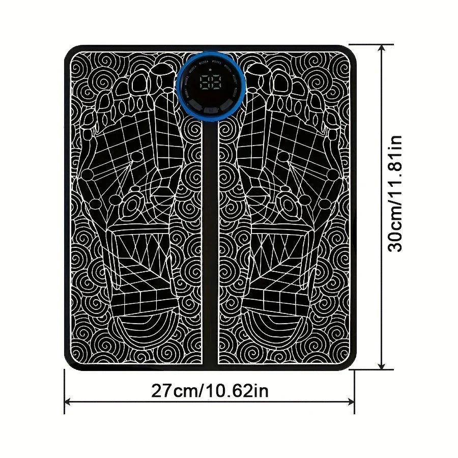 FootFlo® - Vibrating Bubble Electric Ems Foot Massager Pad