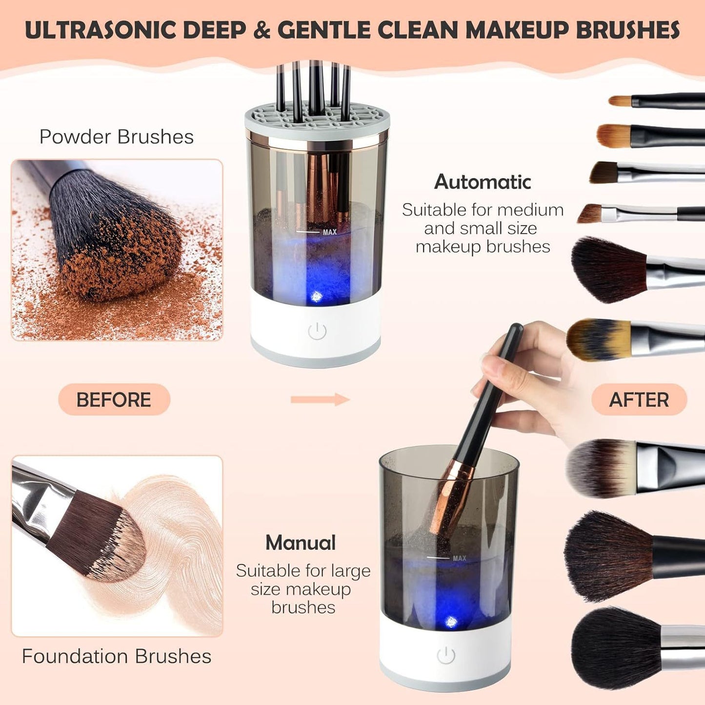 SpinClean Pro - Electric Makeup Brush Cleaner