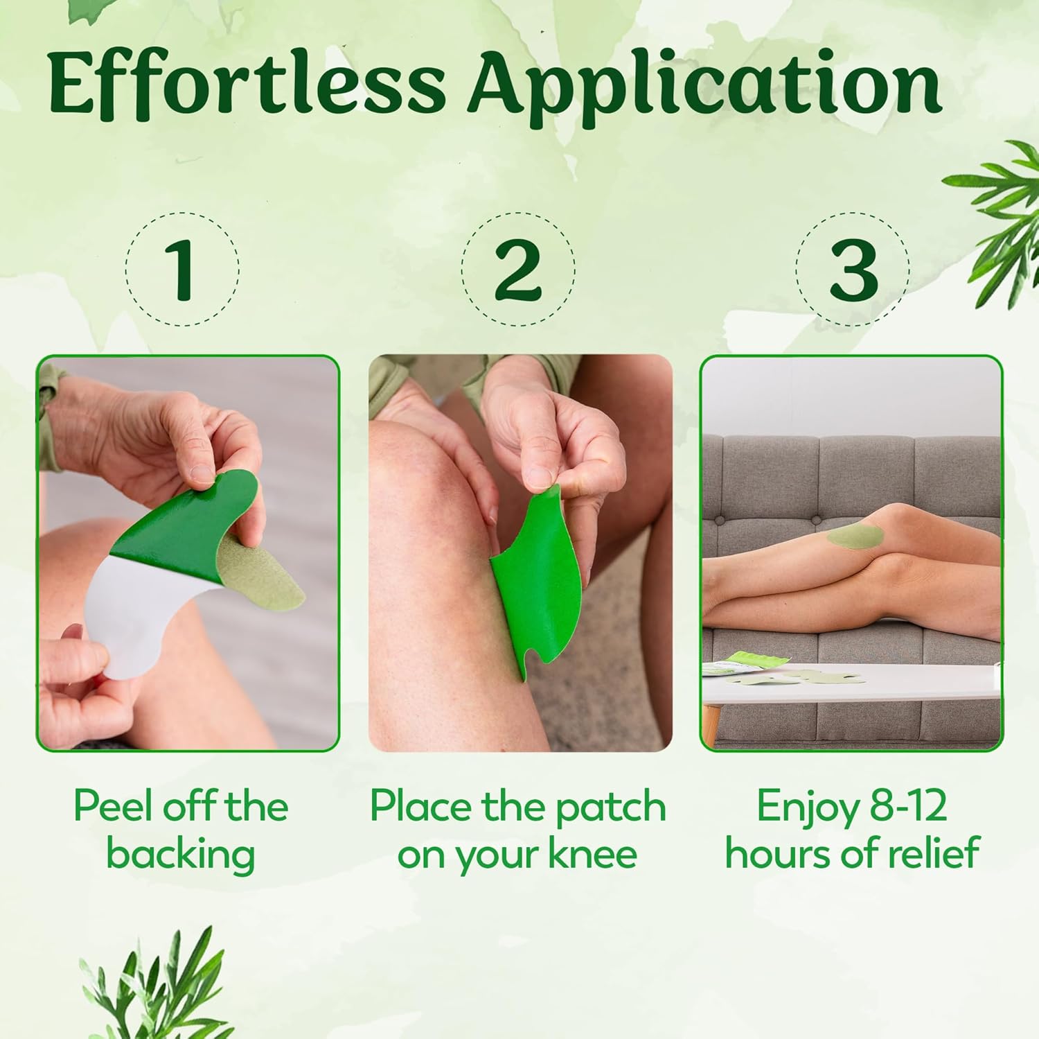 GreenSoothe™ - Natural Knee Pain Relief Patches 🌿🦵(BUY 1 GET 1 FREE)