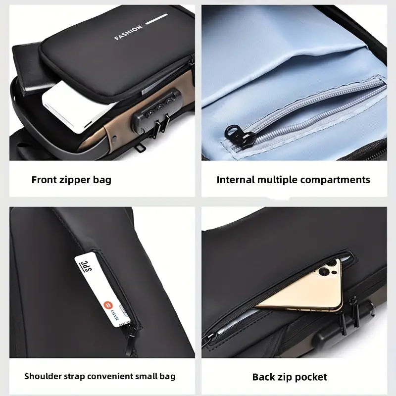 Voyager® - Anti-Theft USB Street Crossbody Unisex Sling Bag