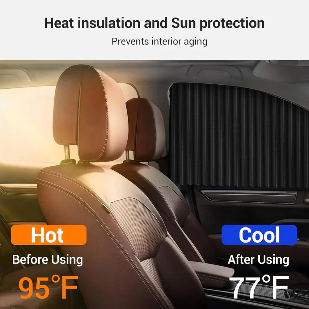 Sunveil® - Privacy Magnetic Car Curtains (Pack of 4)