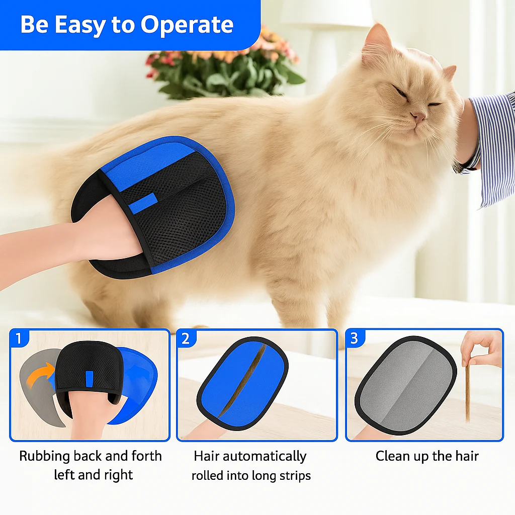Ski&Cela PetSilka® - Premium Pet Hair Removal Gloves