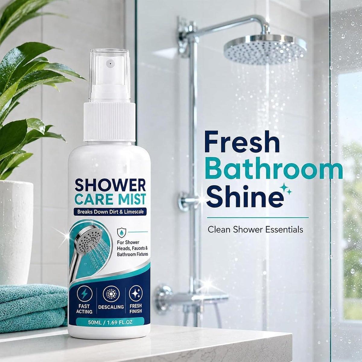 (BUY 1 GET 1 FREE) BathBloom® - Shower Care Mist Shower Heads Faucets Bathroom Tiles 100ml