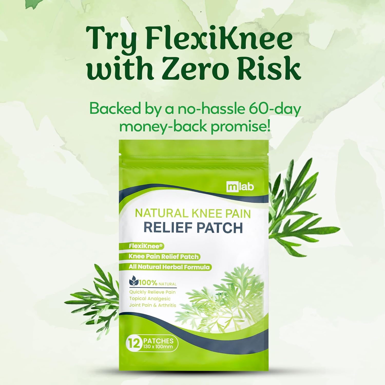 GreenSoothe™ - Natural Knee Pain Relief Patches 🌿🦵(BUY 1 GET 1 FREE)