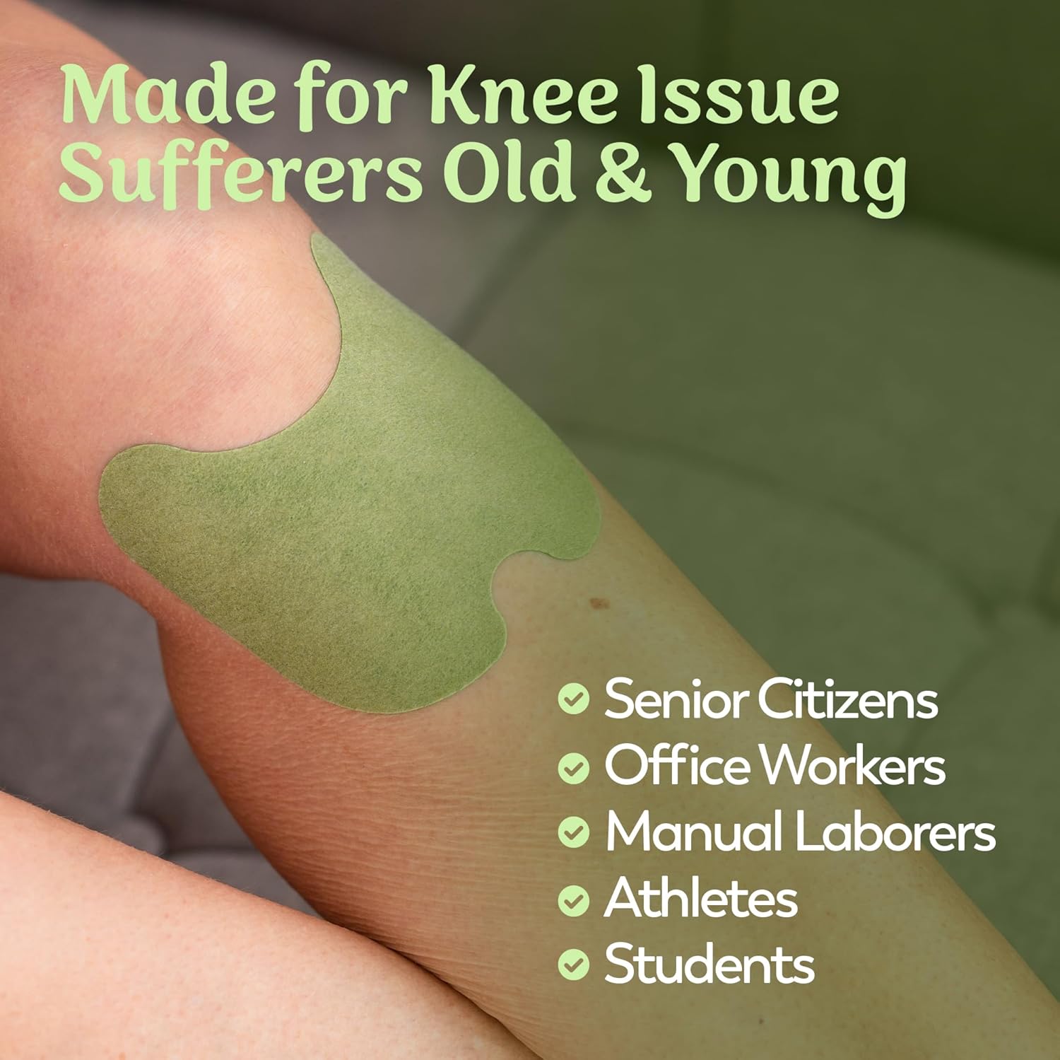 GreenSoothe™ - Natural Knee Pain Relief Patches 🌿🦵(BUY 1 GET 1 FREE)