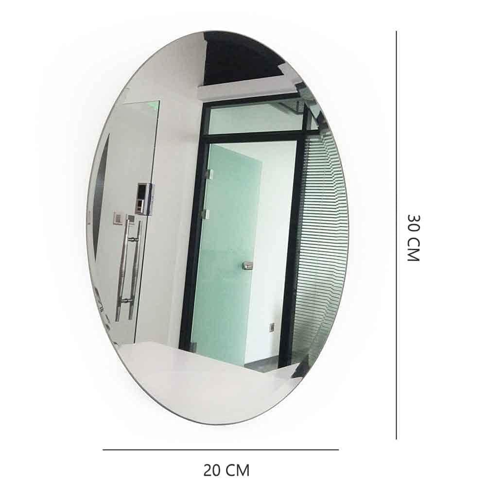 Luxora® - Combo of Oval Shape & Square Shape Mirror (Pack of 2)