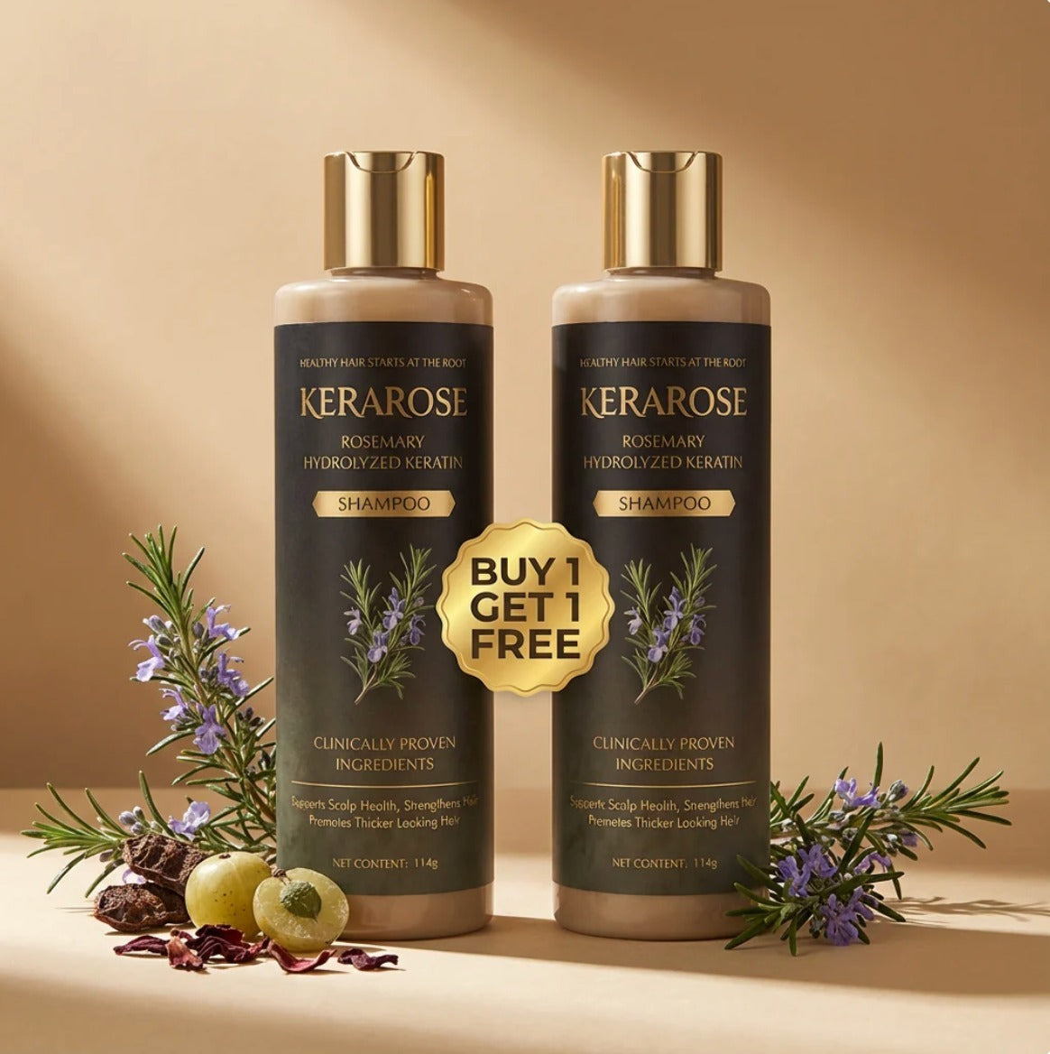 Kerarose Organic Rosemary Hair Growth Shampoo PACK OF 2