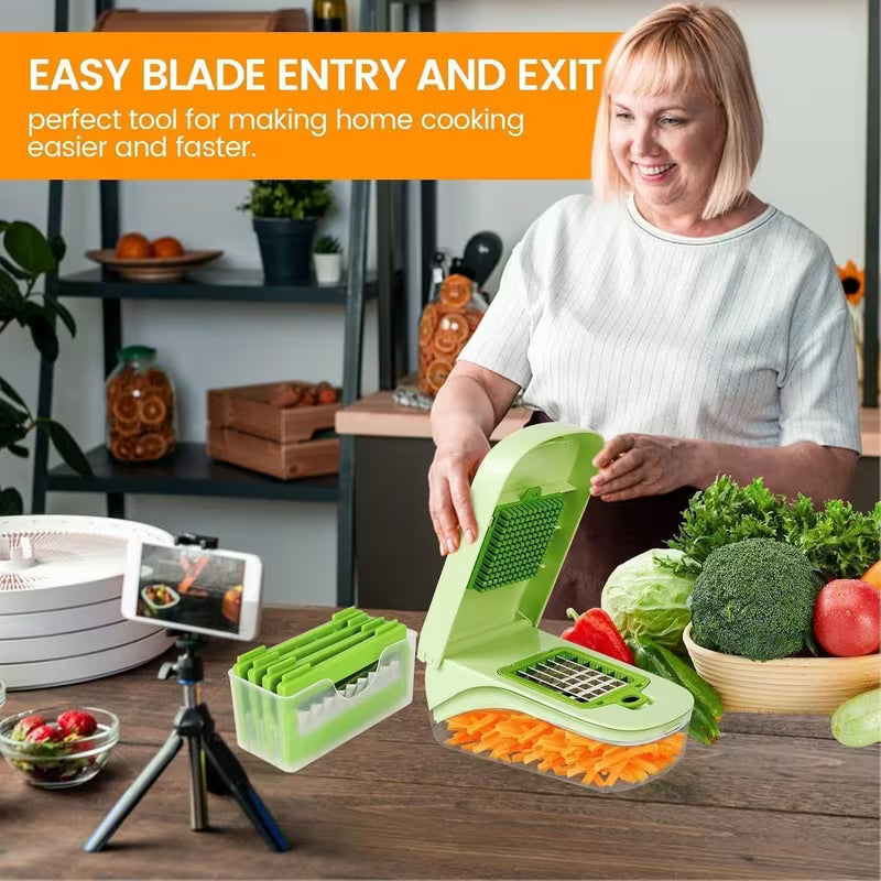 Chopora® - 15-in-1 Multifunctional Vegetable Chopper with 8 Blades