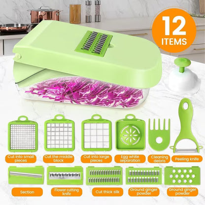 Chopora® - 15-in-1 Multifunctional Vegetable Chopper with 8 Blades