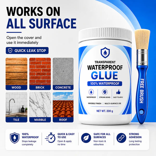 SealBond® - Transparent Waterproof Glue  Free Brush 200g each pack of 2