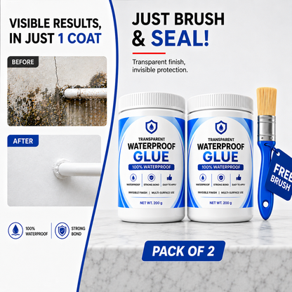 SealBond® - Transparent Waterproof Glue  Free Brush 200g each pack of 2