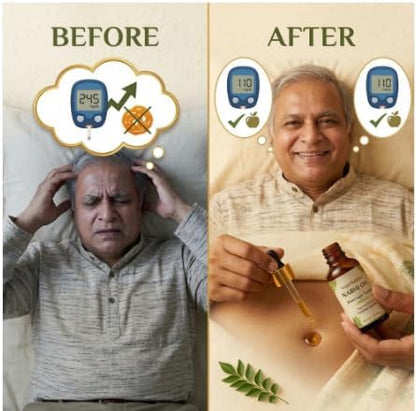 SugarBalance - Nabhi Oil Blood Sugar Support Herbal Navel Care Oil 50ml Each Pack Of 2