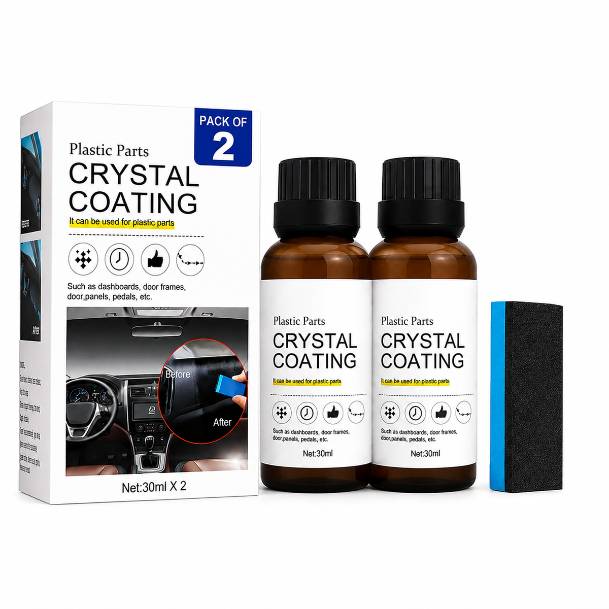 Crystal Coating 30ml Each Pack Of 2 - CL-DW-10744