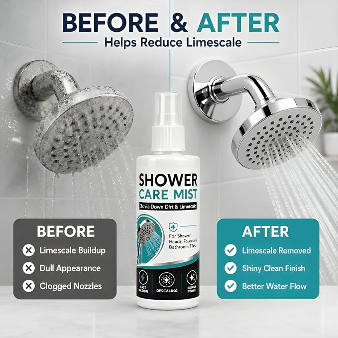 Shower Care Mist Shower Heads Faucets Bathroom Tiles 100ml Each Pack Of 2
