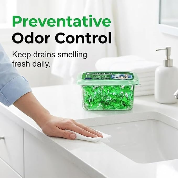 SinkScent® - Sink deodorizer pods for kitchen and bathroom Drain 30 pods