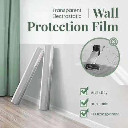 Self-Adhesive Transparent Electrostatic Wall Protection Film (Pack of 2)