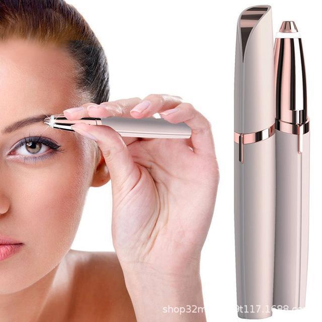 Painless Hair trimmer for Lips & Chin (With in-built AAA battery)