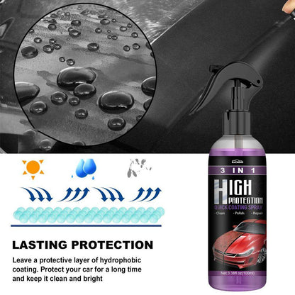 3 in 1 High Protection Quick Car Ceramic Coating Spray (Pack of 2)