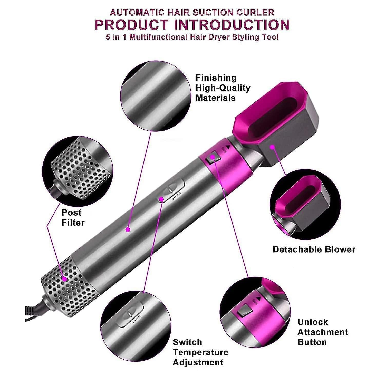 5 in 1 Multifunctional Hair Styling Tool