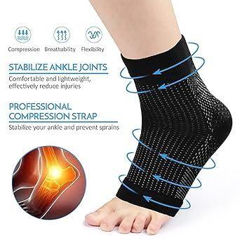 Swelling Arch Heel Socks Yoga Sport Protect Socks (Pack of 2)