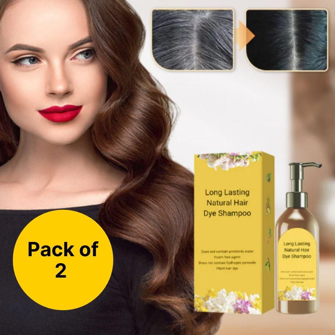 Japanese Long Lasting Natural Hair Dye Shampoo (Buy 1 Get 2)