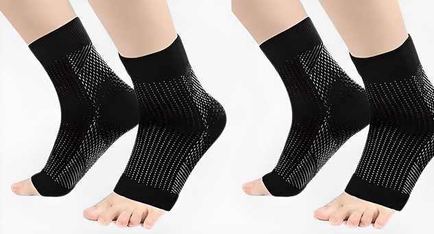 Swelling Arch Heel Socks Yoga Sport Protect Socks (Pack of 2)