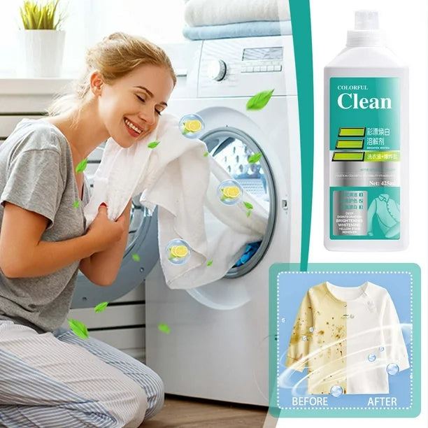 (BUY 1 GET 1 FREE) ClearWhite Max - 8 in 1 Colour Bleach Laundry Detergent Stain Remover