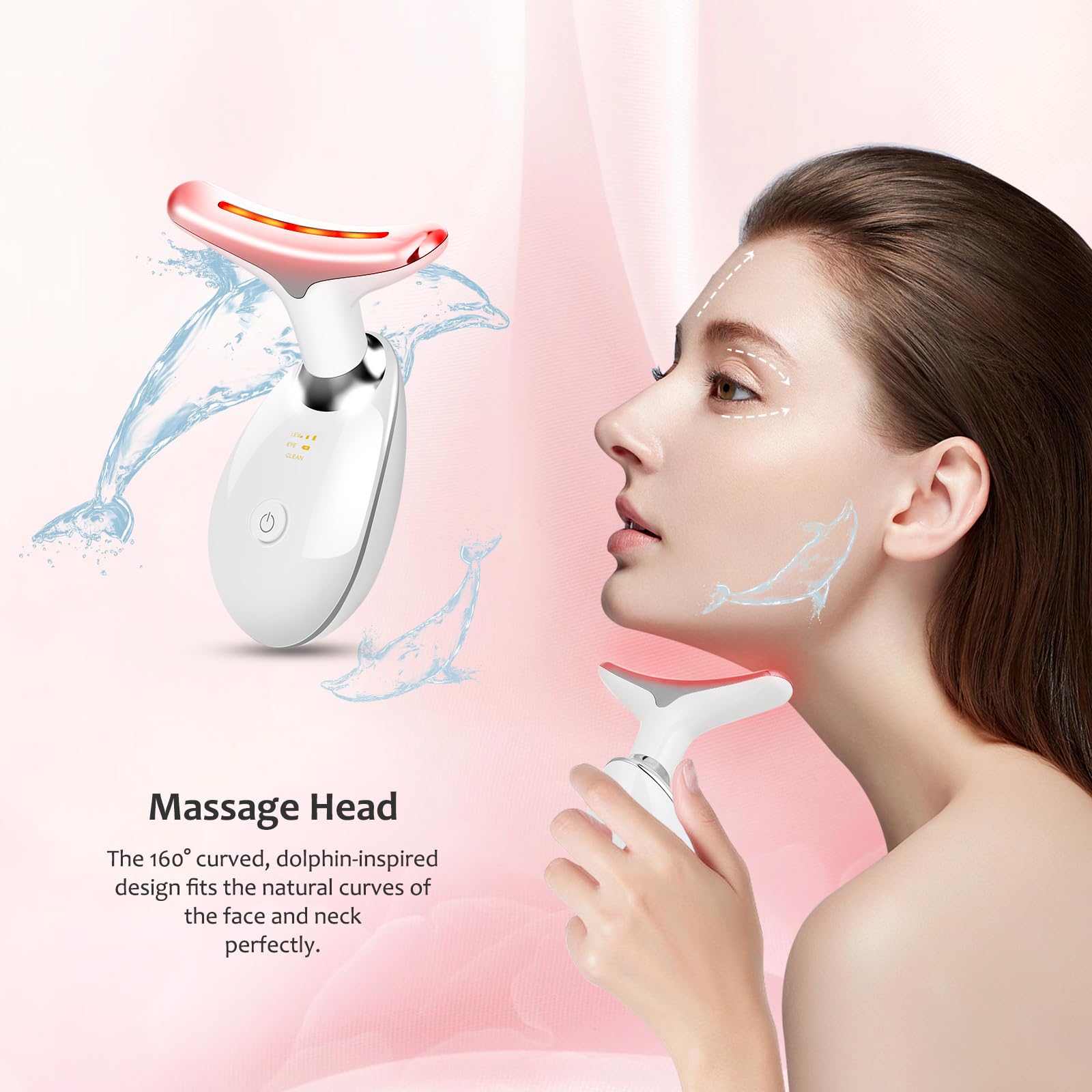 Red Light Therapy 7-Color LED Face & Neck Rejuvenation Device