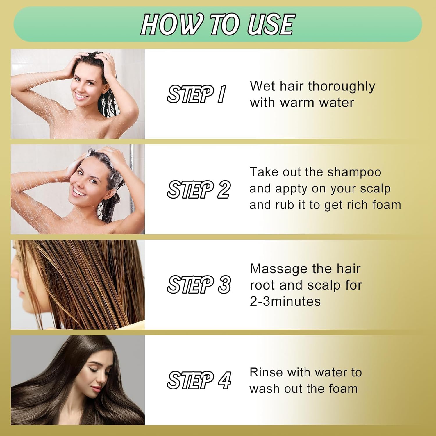 Ginger Plant Extract Anti-Hair Loss Hair Shampoo (Pack of 2)