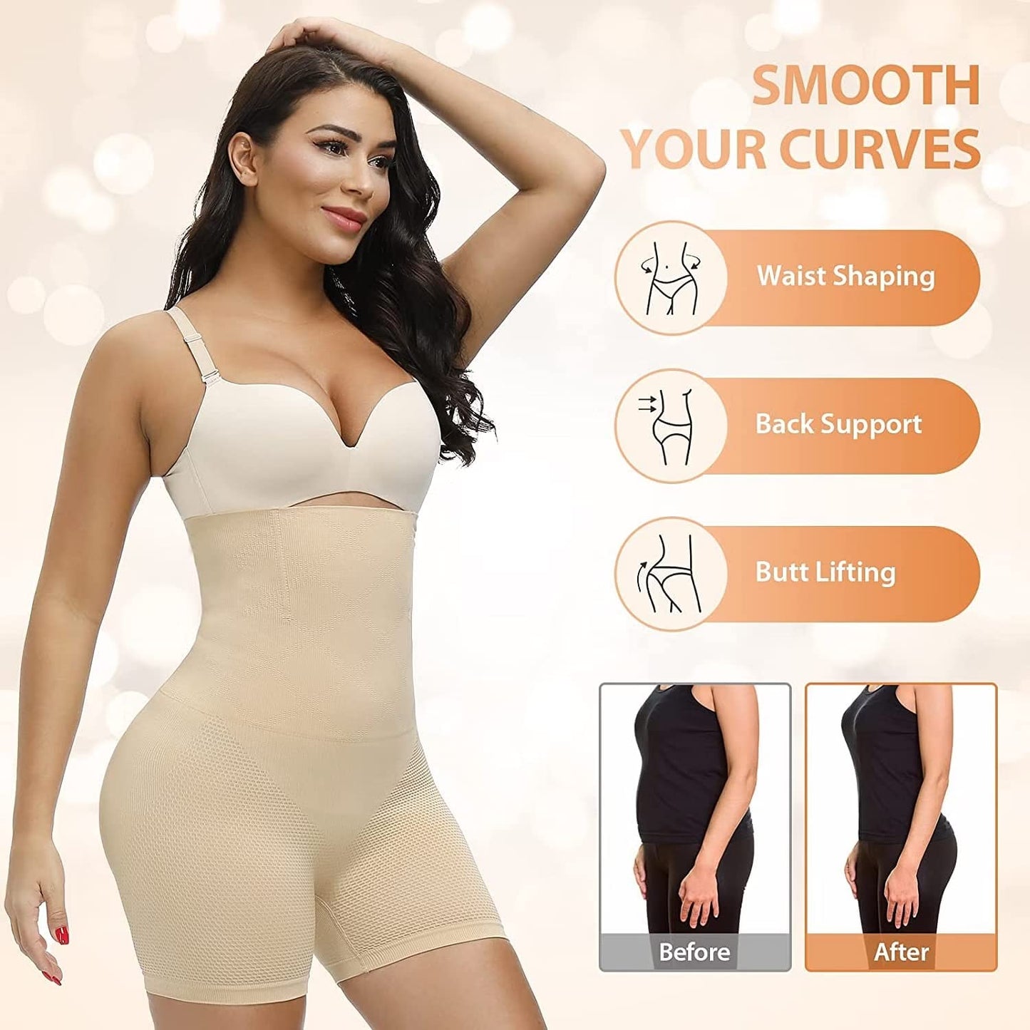 Shapelle 5-in-1 Shaper for Abdomen, Tummy, Back, Thighs & Hips