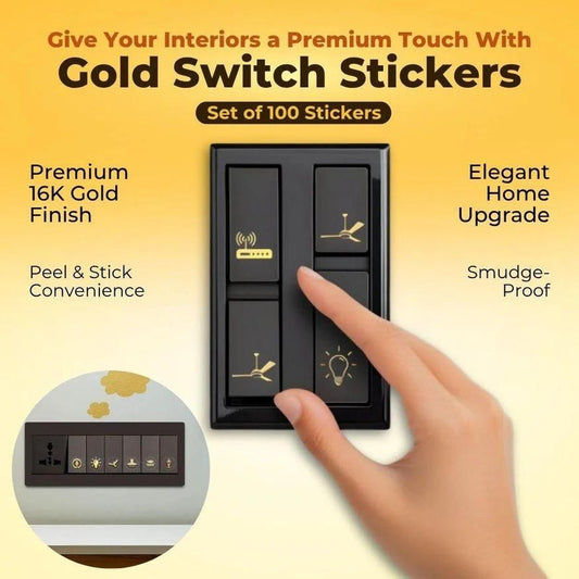 GoldSnap® - Premium Gold Switch Stickers
