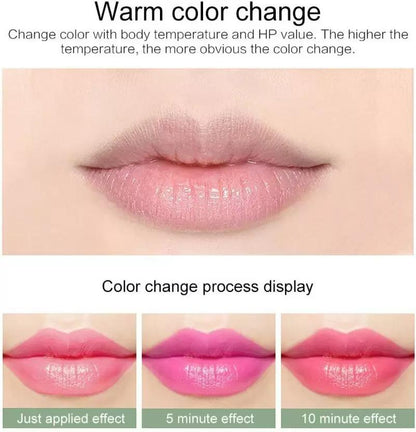 Plumpixie® - Gold Glitter Color Change Gel Lipstick (Pink, 3.6 g)