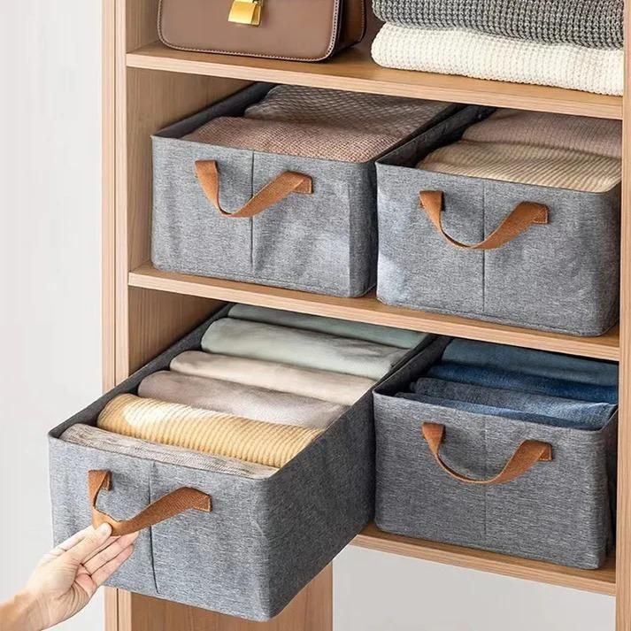 Flexi Fold Large Cloth Basket Assorted Color