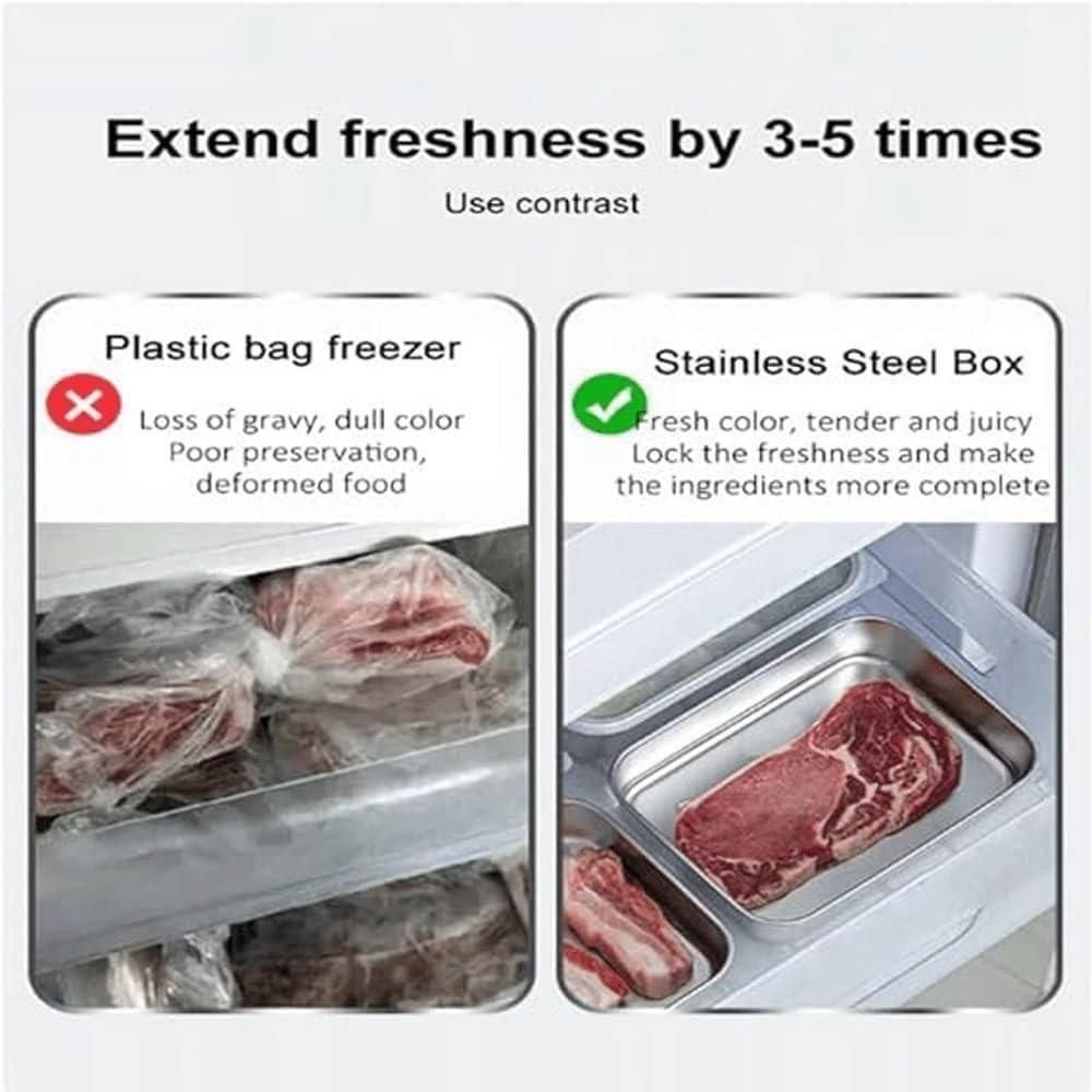 TrayLuxe® - Non Stick Baking Pan Food Storage Box with Cover
