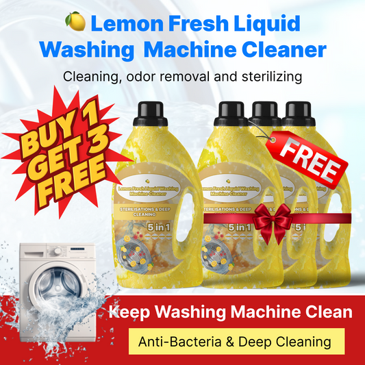 CitraWash - Lemon Fresh Liquid Washing Machine Cleaner (Buy 1 Get 3 Free )