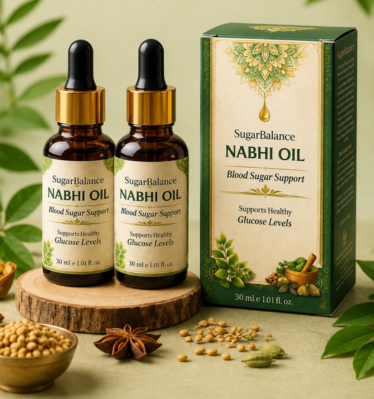 (BUY 1 GET 1 FREE) SugarBalance® - Nabhi Oil Blood Sugar Support Herbal Navel Care Oil