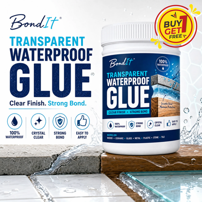 (BUY 1 GET 1 FREE) BondIt® - Heavy-Duty Transparent Waterproof Glue + Free Brush