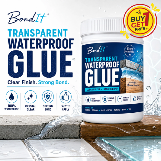 (BUY 1 GET 1 FREE) BondIt® - Heavy-Duty Transparent Waterproof Glue + Free Brush