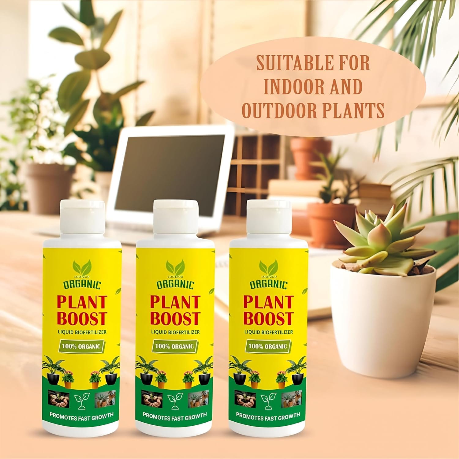 PlantBloom Pro™️ Plant Growth Liquid Fertiliser (Pack of 4)