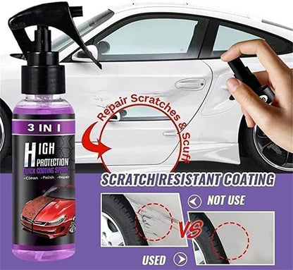 3 in 1 High Protection Quick Car Ceramic Coating Spray (Pack of 2)