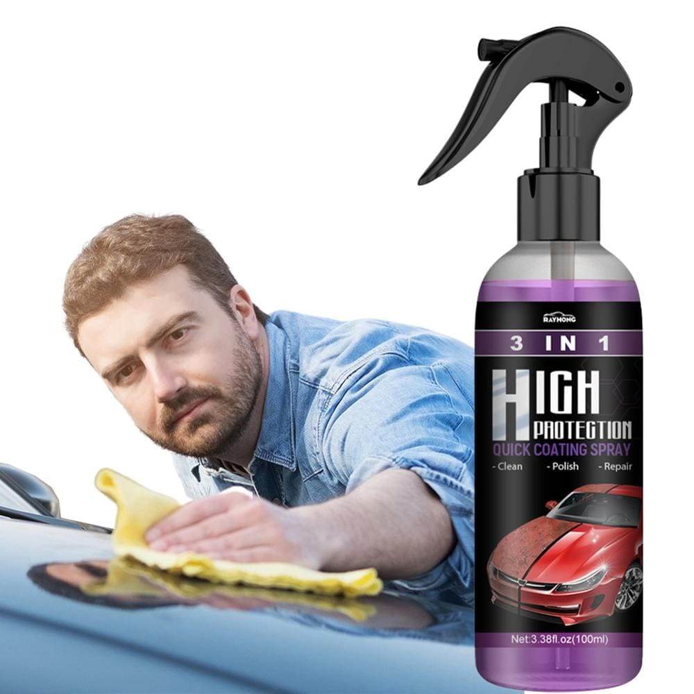 3 in 1 High Protection Quick Car Ceramic Coating Spray (Pack of 2)