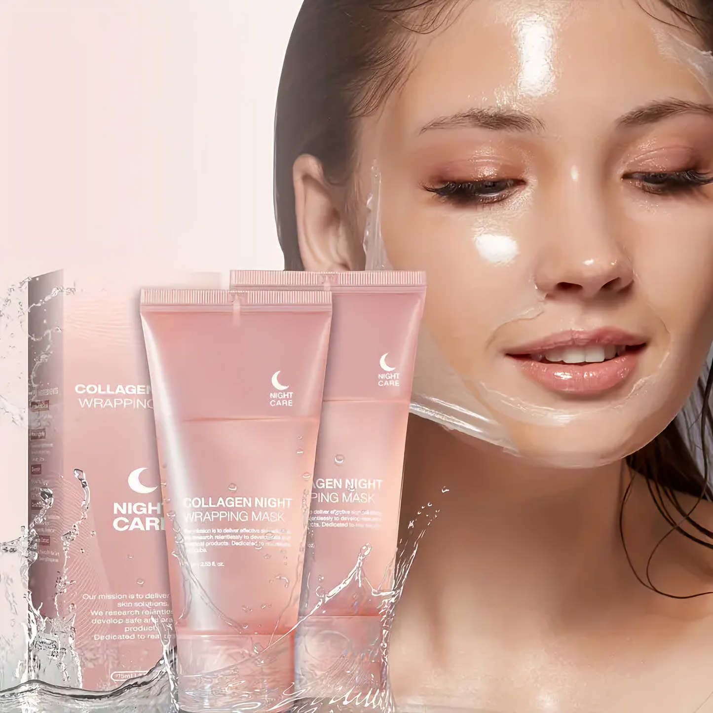 Korean Collagen Night Wrapping Peel Off Mask (Buy 1 Get 1 Free)