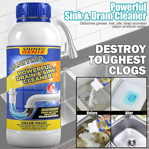 (BUY 1 GET 3 FREE) ShineGenix® - Powerful Magic Sink & Drain Cleaner