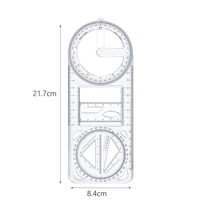GeoMaster® - Premium Multifunctional Geometry Ruler